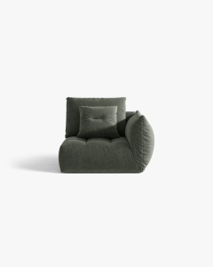 MODUL CANAPEA BLOOM, PE DREAPTA, VERDE MUSCHI, 116X97 CM, CU TAPITERIE DIN TEXTIL STRUCTURAT WIND, MICADONI