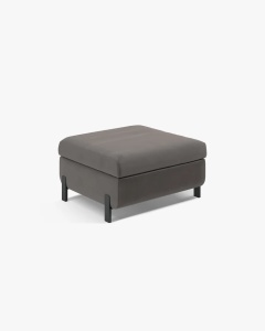 MODUL CANAPEA/COLTAR EXTENSIBIL GLORIA, GRI, 76X92 CM, TAPITAT CU TAPITERIE DIN TEXTIL CATIFEA SALVADOR, MICADONI