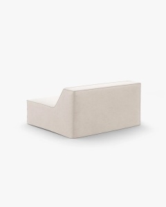 MODUL CANAPEA/COLTAR JODIE, 100X99 CM, BEJ, TAPITAT CU TAPITERIE DIN TEXTIL STRUCTURAT LINS, MICADONI - Img 3