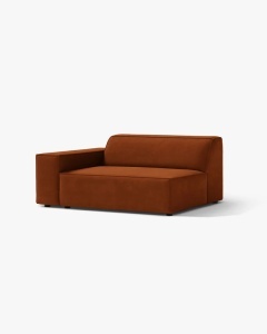 MODUL CANAPEA/COLTAR JODIE, 122X99 CM, CARAMIZIU, PE STANGA, TAPITAT CU TAPITERIE DIN TEXTIL CATIFEA BLUVEL, MICADONI - Img 2