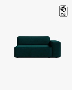 MODUL CANAPEA/COLTAR JODIE, 122X99 CM,PETROL INCHIS, PE DREAPTA, TAPITAT CU TAPITERIE DIN TEXTIL CATIFEA VENUS, MICADONI