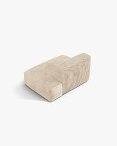 MODUL CANAPEA/COLTAR MARTINA, 133X106 CM, PE DREAPTA, BEJ DESCHIS, TAPITAT CU TAPITERIE DIN TEXTIL COORDOI TILIA, MICADONI - Img 3