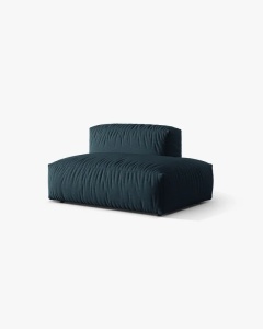 MODUL CANAPEA/COLTAR MARTINA, 133X106 CM, PE DREAPTA, BLUE JEANS, TAPITAT CU TAPITERIE DIN TEXTIL STRUCTURAT BOSTON, MICADONI - Img 2