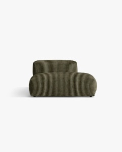 MODUL CANAPEA/COLTAR MARTINA, 133X106 CM, PE DREAPTA, VERDE MUSCHI, TAPITAT CU TAPITERIE DIN TEXTIL COORDOI TILIA, MICADONI