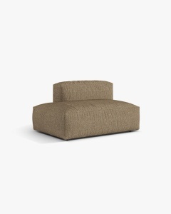 MODUL CANAPEA/COLTAR MARTINA, 133X106 CM, PE STANGA, CAPPUCCINO, TAPITAT CU TAPITERIE DIN TEXTIL BOUCLE MONET, MICADONI - Img 2