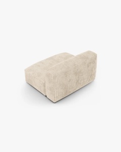 MODUL CANAPEA/COLTAR MARTINA, 76X130 CM, BEJ DESCHIS, TAPITAT CU TAPITERIE DIN TEXTIL CORDOI TILIA, MICADONI - Img 3