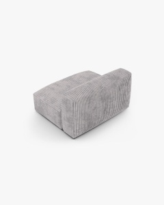 MODUL CANAPEA/COLTAR MARTINA, 76X130 CM, GRI DESCHIS, TAPITAT CU TAPITERIE DIN TEXTIL CORDOI TILIA, MICADONI - Img 3