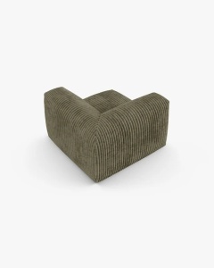MODUL CANAPEA/COLTAR MARTINA, 76X98 CM, VERDE MUSCHI, TAPITAT CU TAPITERIE DIN TEXTIL CORDOI TILIA, MICADONI - Img 3