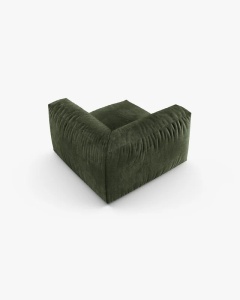 MODUL CANAPEA/COLTAR MARTINA, 76X98 CM, VERDE, TAPITAT CU TAPITERIE DIN TEXTIL CATIFEA VOGUE, MICADONI - Img 3