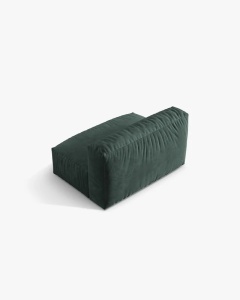 MODUL CANAPEA/COLTAR MARTINA, 90X132 CM, VERDE MUSCHI TAPITAT CU TAPITERIE DIN TEXTIL CATIFEA VOGUE, MICADONI - Img 3