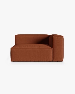 MODUL CANAPEA/COLTAR NURIA CARAMIZIU, PE DREAPTA, 145X110 CM, TAPITAT CU TAPITERIE DIN TEXTIL STRUCTURAT LIBERTY, MICADONI