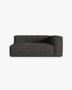MODUL CANAPEA/COLTAR NURIA GRI ANTRACIT, PE DREAPTA, 185X110 CM, TAPITAT CU TAPITERIE DIN TEXTIL BOUCLE MONET, MICADONI