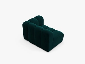 MODUL CANAPEA LUPIN, 114 CM, PE DREAPTA, PETROL INTENS, CU TAPITERIE DIN TEXTIL CATIFEA VENUS, MICADONI - Img 3