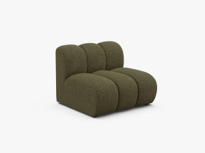 MODUL CANAPEA LUPIN, 90 CM, GRI IVERDE, CU TAPITERIE DIN TEXTIL CHENILLE EDEN, MICADONI - Img 2