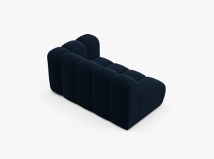MODUL CANAPEA LUPIN, PE DREAPTA, 144 CM, ALBASTRU ROYAL, CU TAPITERIE DIN TEXTIL CATIFEA SALVADOR, MICADONI - Img 3