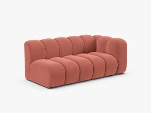 MODUL CANAPEA LUPIN, PE DREAPTA, 173 CM, CORAI, CU TAPITERIE DIN TEXTIL CATIFEA SALVADOR, MICADONI - Img 2