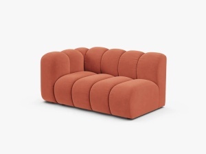 MODUL CANAPEA LUPIN, PE STANGA, 144 CM, CORAI, CU TAPITERIE DIN TEXTIL CATIFEA VENUS, MICADONI - Img 2