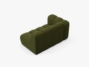 MODUL CANAPEA LUPIN, PE STANGA, 144 CM, VERDE MASLINIU INCHIS, CU TAPITERIE DIN TEXTIL BOUCLE BALOO, MICADONI - Img 3