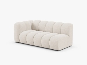 MODUL CANAPEA LUPIN, PE STANGA, 173 CM, BEJ DESCHIS, CU TAPITERIE DIN TEXTIL CHENILLE EDEN, MICADONI - Img 2