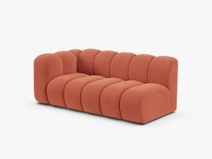 MODUL CANAPEA LUPIN, PE STANGA, 173 CM, CORAI, CU TAPITERIE DIN TEXTIL CATIFEA VENUS, MICADONI - Img 2