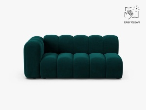 MODUL CANAPEA LUPIN, PE STANGA, 173 CM, PETROL INTENS, CU TAPITERIE DIN TEXTIL CATIFEA VENUS, MICADONI