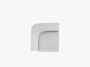 MODUL CANAPEA MILEY, GRI DESCHIS, CU TAPITERIE DIN TEXTIL BOUCLE BALOO, MICADONI - Img 3