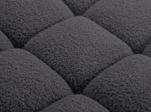 MODUL COLTAR BELLIS, GRI GRAFIT, CU TAPITERIE DIN TEXTIL BOUCLE ROLF, MICADONI - Img 5