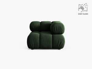MODUL COLTAR BELLIS, VERDE SMARALD, CU TAPITERIE DIN CATIFEA VENUS, MICADONI