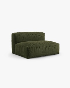 MODUL COLTAR/CANAPEA MARTINA, 120X160 CM, PE DREAPTA, ADANCIME SCAUN 90 CM, VERDE, TAPITAT CU TAPITERIE DIN TEXTIL STRUCTURAT BOSTON, MICADONI - Img 2