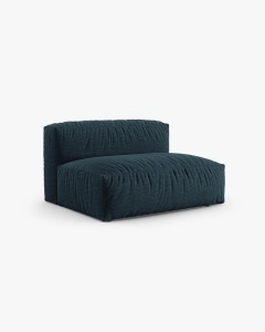 MODUL COLTAR/CANAPEA MARTINA, 120X160 CM, PE DREAPTA, ADANCIME SCAUN 90 CM, BLUE JEANS, TAPITAT CU TAPITERIE DIN TEXTIL STRUCTURAT BOSTON, MICADONI - Img 2