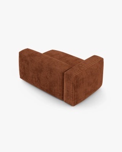 MODUL COLTAR/CANAPEA MARTINA, 120X160 CM, PE STANGA, ADANCIME SCAUN 90 CM, GRI DESCHIS, TAPITAT CU TAPITERIE DIN TEXTIL CORDOI TILIA, MICADONI - Img 3