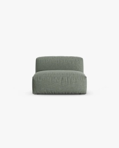 MODUL COLTAR/CANAPEA MARTINA, 120X92 CM, ADANCIME SCAUN 90 CM, VERDE MUSCHI, TAPITAT CU TAPITERIE DIN TEXTIL STRUCTURAT BOSTON, MICADONI