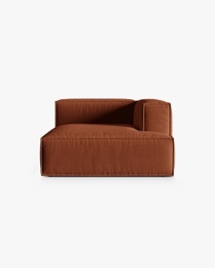 MODUL COLTAR/CANAPEA NURIA CARAMIZIU, PE DREAPTA, 147X127 CM, TAPITAT CU TAPITERIE DIN TEXTIL STRUCTURAT LIBERTY, MICADONI