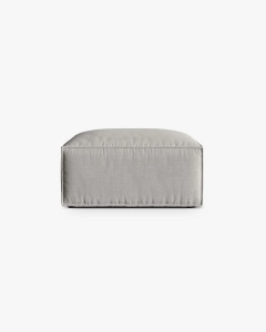 MODUL COLTAR/CANAPEA NURIA GRI DESCHIS, 85X85 CM, TAPITAT CU TAPITERIE DIN TEXTIL STRUCTURAT LIBERTY, MICADONI