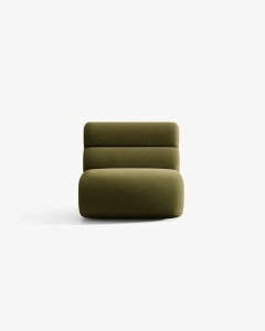 MODUL COLTAR NEO, VERDE MASLINIU INCHIS, 85X100 CM, TAPITAT CU TAPITERIE DIN TEXTIL BOUCLE BALOO, MICADONI