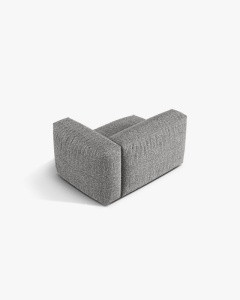MODUL LATERAL PENTRU CANAPEA MARTINA, PE DREAPTA, GRI GRAFIT, TAPITAT CU TAPITERIE DIN TEXTIL BOUCLE MONET, MICADONI - Img 3