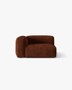 MODUL LATERAL PENTRU CANAPEA MARTINA, PE STANGA, CARAMIZIU, TAPITAT CU TAPITERIE DIN TEXTIL CORDOI TILIA, MICADONI - Img 1