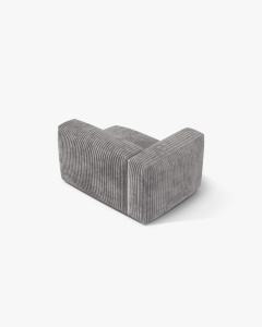 MODUL LATERAL PENTRU CANAPEA MARTINA, PE STANGA, GRI DESCHIS, TAPITAT CU TAPITERIE DIN TEXTIL CORDOI TILIA, MICADONI - Img 3
