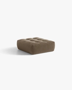 MODUL POUF CANAPEA BLOOM, MARO DESCHIS, 107X99 CM, CU TAPITERIE DIN TEXTIL CATIFEA CASINO, MICADONI - Img 2