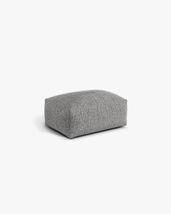 MODUL POUF CANAPEA/COLTAR MARTINA, 103X73 CM, GRI GRAFIT, TAPITAT CU TAPITERIE DIN TEXTIL BOUCLE MONET, MICADONI - Img 2
