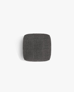 MODUL POUF CANAPEA/COLTAR MARTINA, 108X108 CM, GRI ANTRACIT, TAPITAT CU TAPITERIE DIN TEXTIL BOUCLE MONET, MICADONI - Img 3