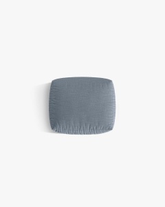 MODUL POUF PENTRU COLTAR CHRIS, 85X100, ALBASTRU PAL, CU TAPITERIE DIN TEXTIL STRUCTURAT LINS, MICADONI - Img 2