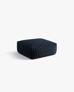 MODUL POUF PENTRU COLTAR CHRIS, 85X100, ALBASTRU ROYAL, CU TAPITERIE DIN TEXTIL CATIFEA CASINO, MICADONI - Img 2