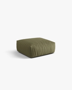 MODUL POUF PENTRU COLTAR CHRIS, 85X100, VERDE DESCHIS, CU TAPITERIE DIN TEXTIL STRUCTURAT LINS, MICADONI