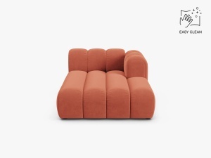 MODUL SEZLONG CANAPEA LUPIN, PE DREAPTA, CORAI, CU TAPITERIE DIN TEXTIL CATIFEA VENUS, MICADONI