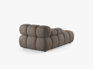 MODUL SEZLONG COLTAR BELLIS, PE STANGA, CAPPUCINO, CU TAPITERIE DIN TEXTIL STRUCTURAT LIBERTY, MICADONI - Img 3