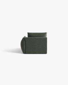 MODUL SEZLONG COLTAR BLOOM, PE DREAPTA, VERDE MUSCHI, 95X97 CM, CU TAPITERIE DIN TEXTIL STRUCTURAT WIND, MICADONI - Img 4