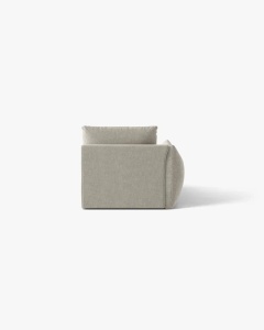 MODUL SEZLONG COLTAR BLOOM, PE STANGA, GRI DESCHIS, 95X97 CM, CU TAPITERIE DIN TEXTIL STRUCTURAT WIND, MICADONI - Img 4