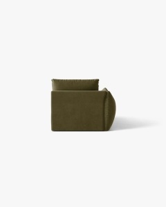 MODUL SEZLONG COLTAR BLOOM, PE STANGA, VERDE DESCHIS, 95X97 CM, CU TAPITERIE DIN TEXTIL CATIFEA CASINO, MICADONI - Img 4