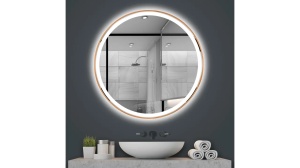 OGLINDA BAIE REA MMJ, CU LED, 90CM, CUPRU PERIAT, DIN STICLA, CALITATE SUPERIOARA - Img 2
